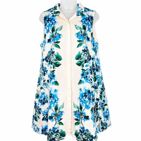 Tuckernuck Dresses & Skirts - Tuckernuck Shift Dress XL Water's Edge Hydrangea Charlie Sleeveless Coastal Boho